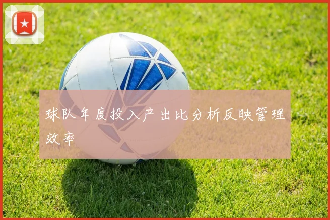 球队年度投入产出比分析反映管理效率